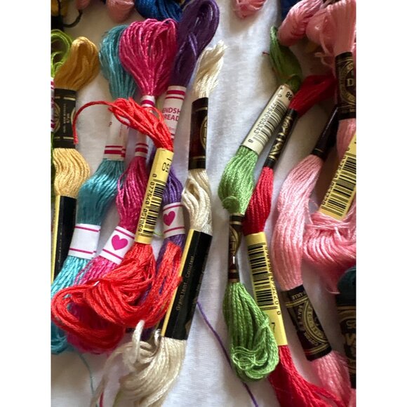 DMC Embroidery Floss Collection Assorted Colors 100% Cotton 50+ Craft Thread Fo - Picture 9 of 16